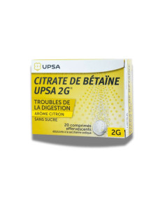 Citrate de Betaine UPSA 2G limón 20 comp digestión