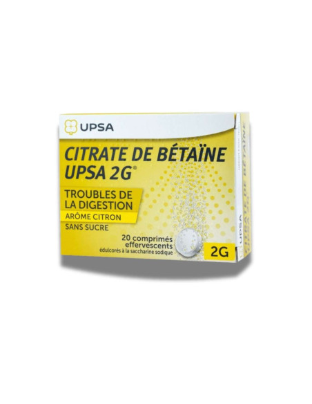 Citrate de Betaine UPSA 2G limón 20 comp digestión