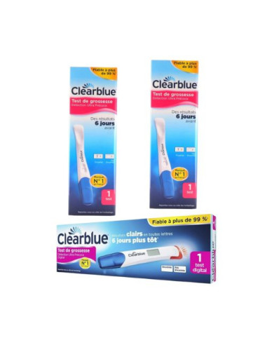 Clearblue Prueba de Embarazo Ultra Precisa. Resultados 6 días antes del periodo.