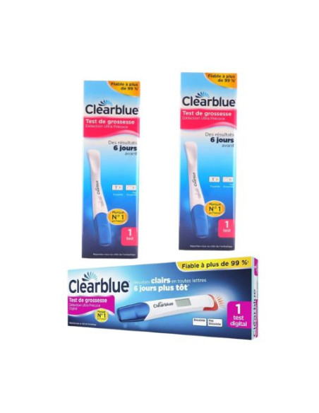 Clearblue Prueba de Embarazo Ultra Precisa. Resultados 6 días antes del periodo.