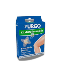 Urgo apósitos rodilla cicatrización rápida hidrocoloide