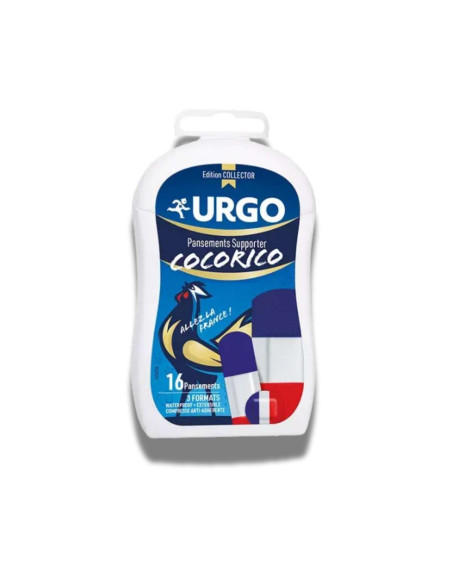 Urgo apósitos Cocorico 16 unidades decoración tricolor