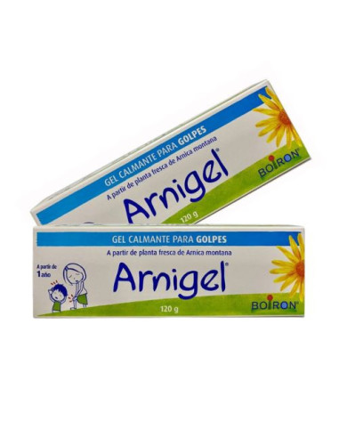 Arnigel 120 g: Gel homeopático para aliviar dolores musculares y contusiones.