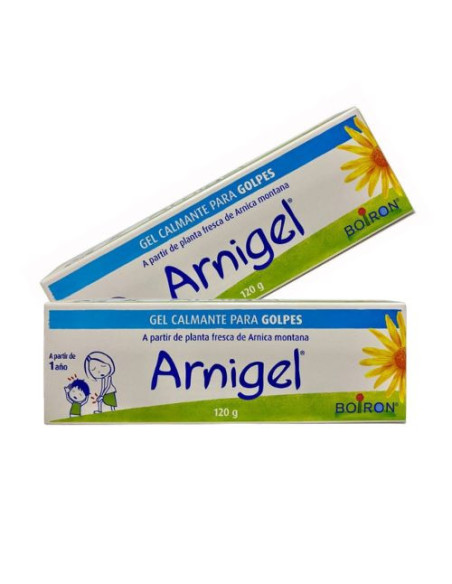 Arnigel 120 g: Gel homeopático para aliviar dolores musculares y contusiones.