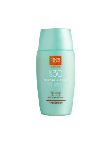 Marti Derm SPF 30 Bronze [D] Fluid 50: Protector solar facial bronceador