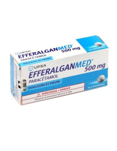 Efferalgan Paracetamol 500 mg 16 comprimidos orodispersables: Analgésico para aliviar dolor y fiebre.