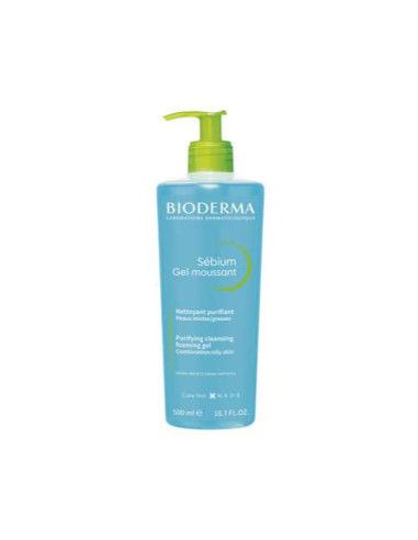 Bioderma Sébium Gel Moussant Purifying Cleansing Gel 200ml: Gel limpiador purificante para piel grasa