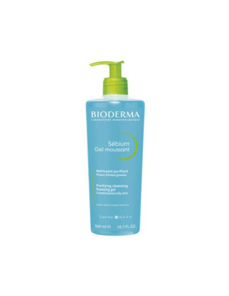 Bioderma Sébium Gel Moussant Purifying Cleansing Gel 200ml: Gel limpiador purificante para piel grasa