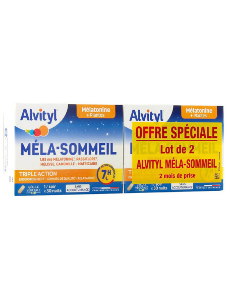 Alvityl Méla-Sommeil Pack de 2: Suplemento para mejorar el sueño.