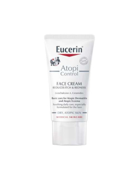 Eucerin AtopiControl Face Cream 50ml: Crema facial para piel atópica