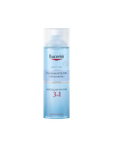 Eucerin DermatoCLEAN [Hyaluron] Micellar Water 3 in 1 200ml: Agua micelar hidratante 3 en 1