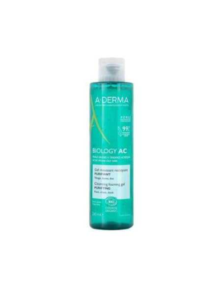 A-Derma Biology AC Gel Limpiador Perfeccionador 200ml: Limpieza suave que elimina impurezas y reduce imperfecciones