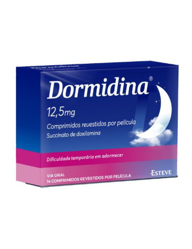Dormidina 12,5mg (14 Tabletas): Sedante para Insomnio Ocasional