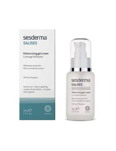 Sesderma Salises Gel Crema Hidratante para Piel Grasa 50ml: Controla el exceso de grasa e hidrata