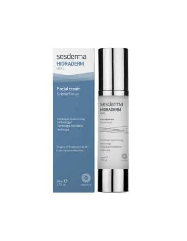 Sesderma Hidraderm Hyal Crema Facial Hidratante 50ml: Hidrata y protege la piel seca o deshidratada