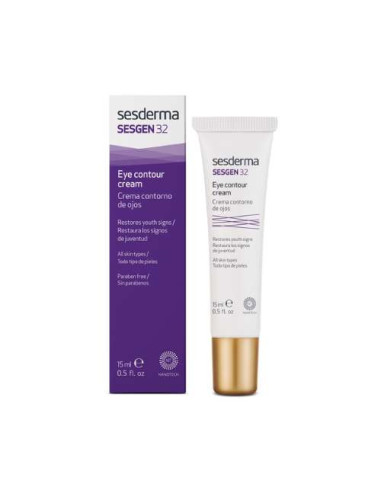 Sesderma Sesgen 32 Crema Contorno de Ojos Antienvejecimiento 15ml: Revitaliza y suaviza líneas de expresión