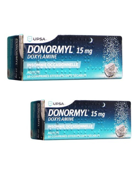 Donormyl 15mg Comprimidos Efervescentes, 10 Unidades: Para Insomnio