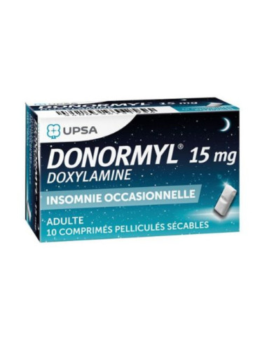 Donormyl 15mg, 10 Comprimidos Recubiertos: Para Facilitar el Sueño