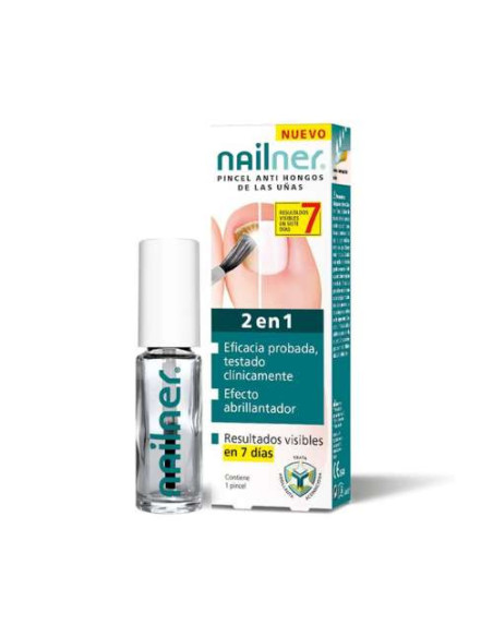 Nailer Anti-Hongos Pincel 5ml: Tratamiento Antihongos para Uñas con Aplicador en Pincel