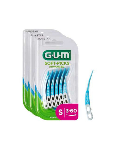 Gum Inter-Dental Soft-Picks Advanced Small: Palillos Interdentales Pequeños de Uso Suave