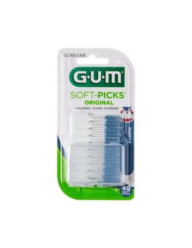 Gum Inter-Dental Soft-Picks Medium 40Soft: Pack de 40 Palillos Interdentales Medianos
