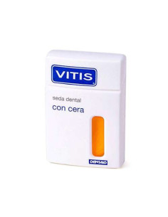 Vitis Seda Dental con Cera 2x50m: Limpieza Interproximal Suave y Precisa