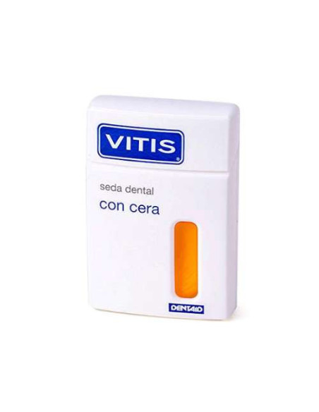 Vitis Seda Dental con Cera 2x50m: Limpieza Interproximal Suave y Precisa