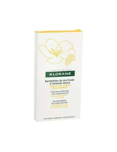 Klorane Cera Facial con Almendra Dulce 6 Bandas: Bandas de Cera para Depilación Facial