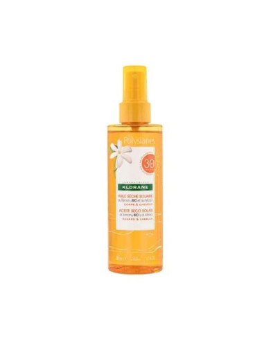 Klorane Aceite Seco SPF30 200ml: Protección Solar Alta con Acabado Seco