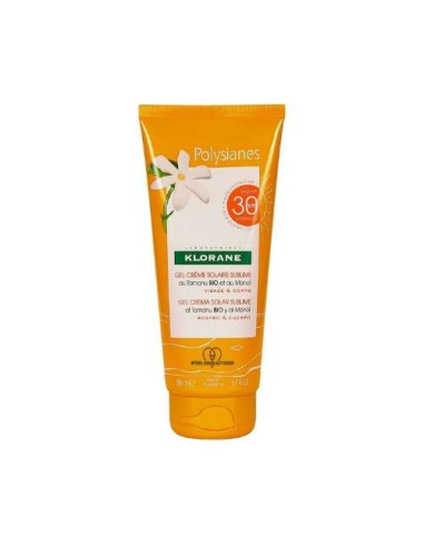 Klorane Polysianes Gel Crema Sublime SPF30 200ml: Protección Solar Media con Textura Ligera y Luminosidad