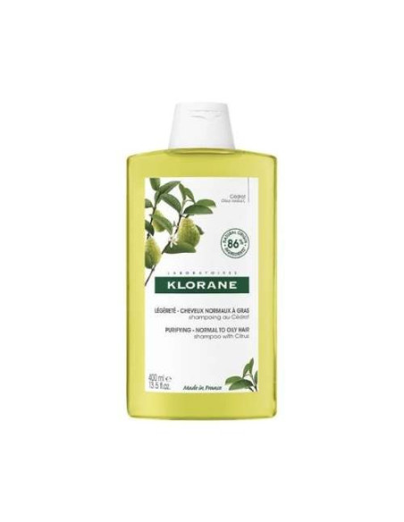 Klorane Champú de Cedrat 400ml: Limpia y Revitaliza el Cabello Graso