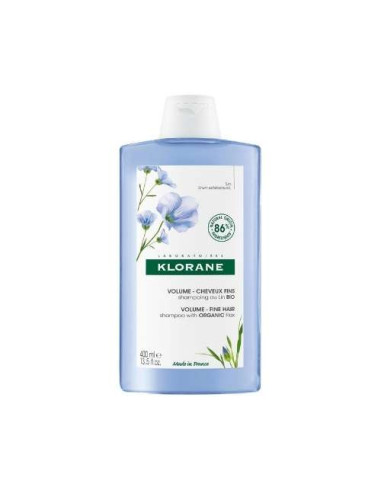 Klorane Champú de Lino 400ml: Aporta Cuerpo y Volumen al Cabello Fino