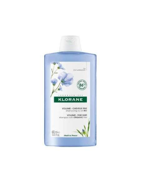 Klorane Champú de Lino 400ml: Aporta Cuerpo y Volumen al Cabello Fino
