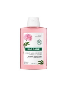 Klorane Champú de Peonía Fórmula Ligera 200ml: Alivio Suave para Cuero Cabelludo Sensible