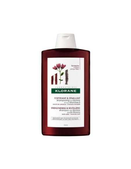 Klorane Champú de Quinina con Vitaminas 400ml: Fortalece el Cabello y Previene su Caída