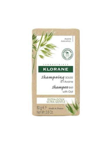 Klorane Champú Sólido de Avena 80g: Limpieza Suave y Ecológica para Cabello Delicado