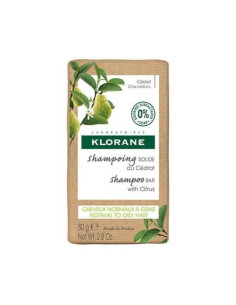Klorane Champú Sólido de Cedrat 80g: Refresca y Limpia el Cabello Graso de Forma Sostenible