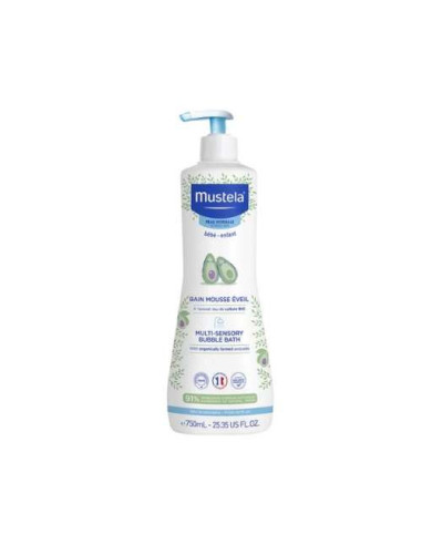 Mustela Baño Espumoso Despertar 750ml: Gel de Baño Suave y Espumoso para Bebés