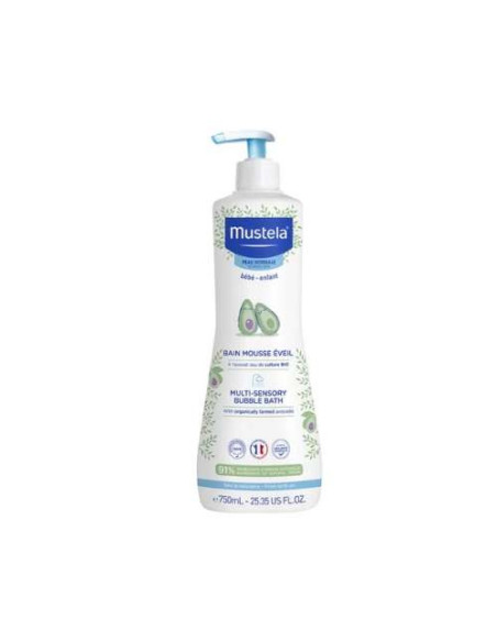 Mustela Baño Espumoso Despertar 750ml: Gel de Baño Suave y Espumoso para Bebés