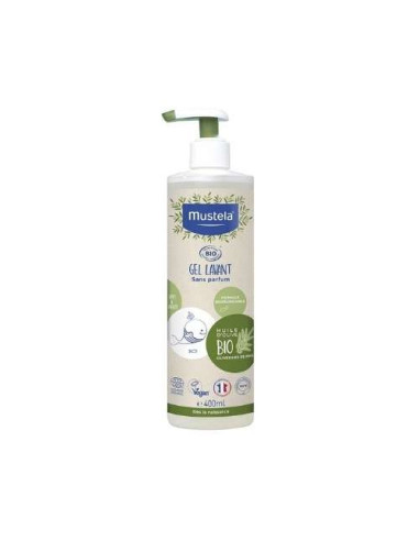 Mustela Bio Gel Lavante Sin Perfume 400ml: Limpieza Suave y Sin Irritantes para Piel Delicada