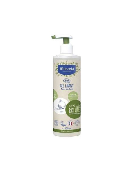 Mustela Bio Gel Lavante Sin Perfume 400ml: Limpieza Suave y Sin Irritantes para Piel Delicada