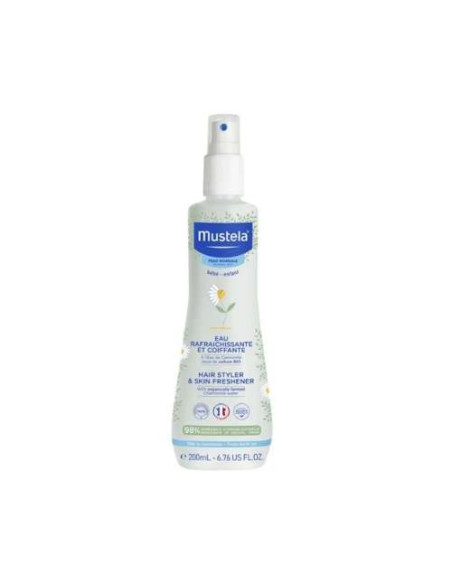 Mustela Agua Refrescante y Peinadora 200ml: Hidratación y Peinado Suave para el Bebé