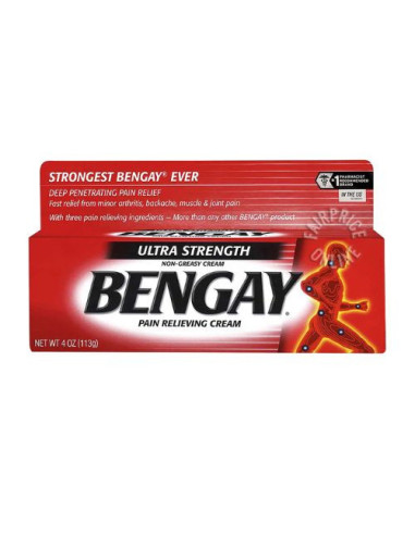 BENGAY Ultra Fuerza 113g: Alivio rápido para dolores y molestias musculares.