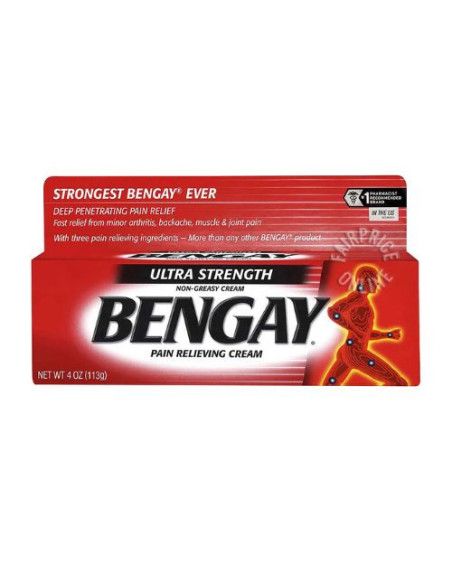 BENGAY Ultra Fuerza 113g: Alivio rápido para dolores y molestias musculares.