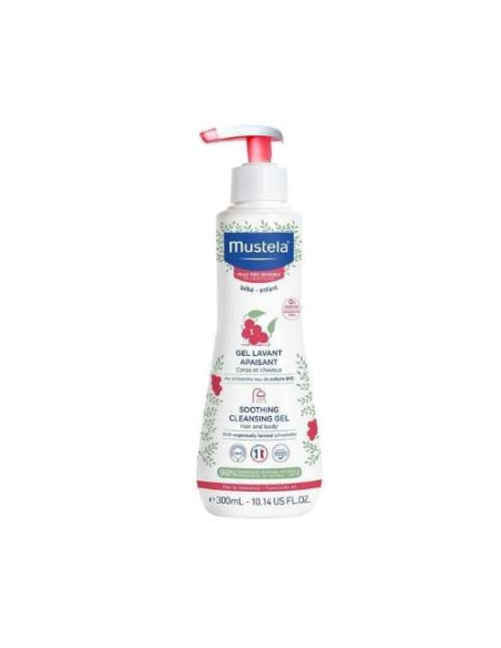 Mustela Gel Lavante Calmante 300ml PTS: Limpieza Suave para Pieles Atópicas y Sensibles