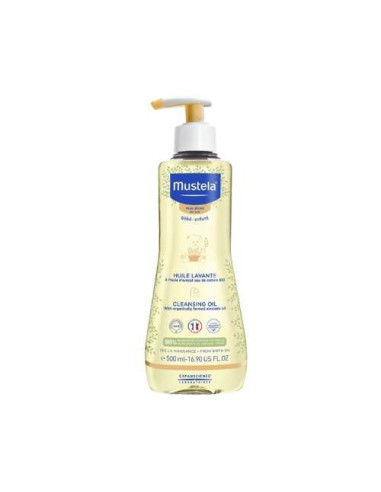 Mustela Aceite Lavante 500ml: Limpieza Suave para la Piel Delicada del Bebé