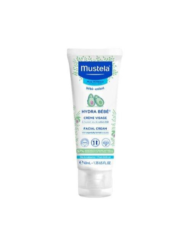 Mustela Hydra Bebé Crema Facial 40ml: Hidratación Diaria para la Piel Delicada del Bebé