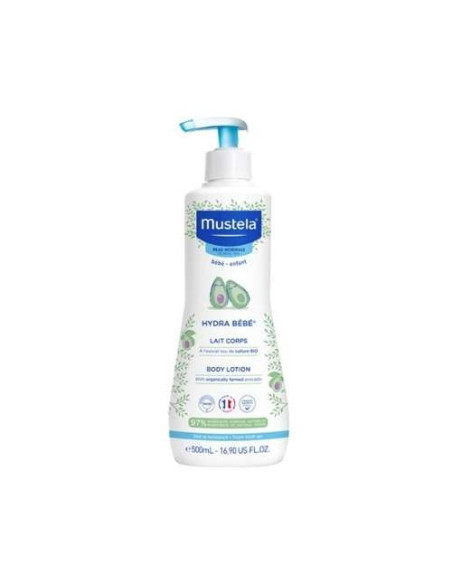Mustela Hydra Bebé Leche Corporal 500ml: Hidratación Suave y Prolongada para el Cuerpo del Bebé