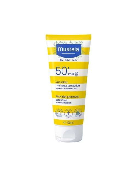 Mustela Leche SPF50+ 100ml: Protección Solar Alta para la Piel Delicada del Bebé