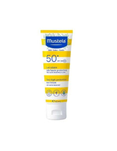 Mustela Leche SPF50+ 40ml: Protección Solar Compacta para la Piel del Bebé